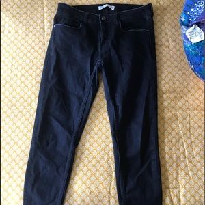 Cropped Black Jeans